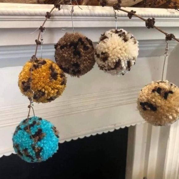 Pom Pom Earrings - Picture 4 of 13